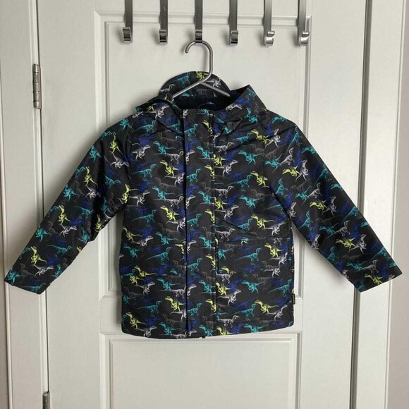 EEUC Like New Elements Fleece Lined Dinosaur Print Jacket size 5 - Picture 1 of 3